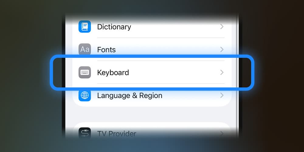 TypeBoost iOS-Tastatur hinzufügen – Schritt 1