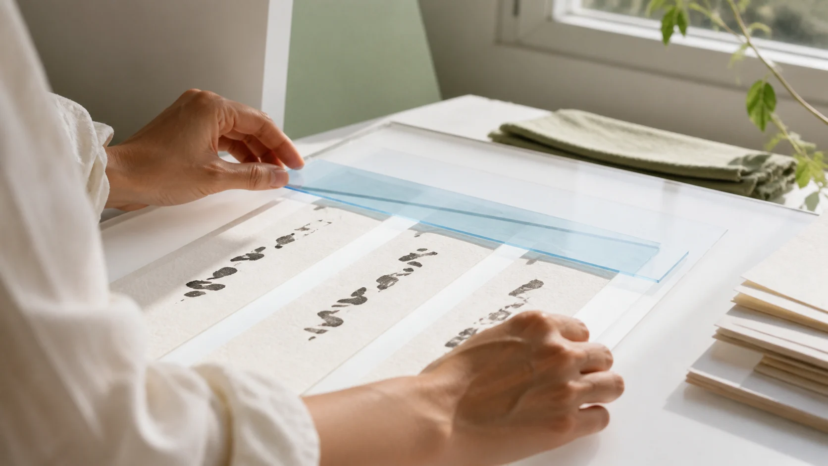 Three repeat attempts pass through one visible review step before the result is accepted.